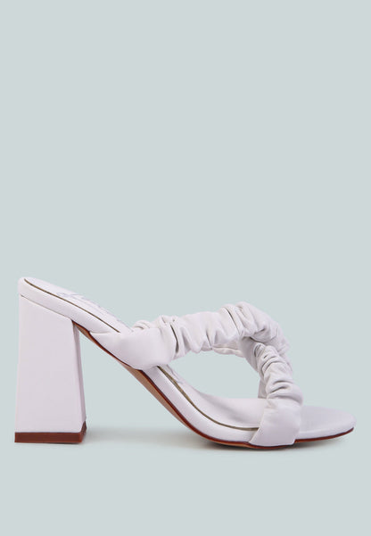 Page 3 Scrunchie Strap Block Sandals-0