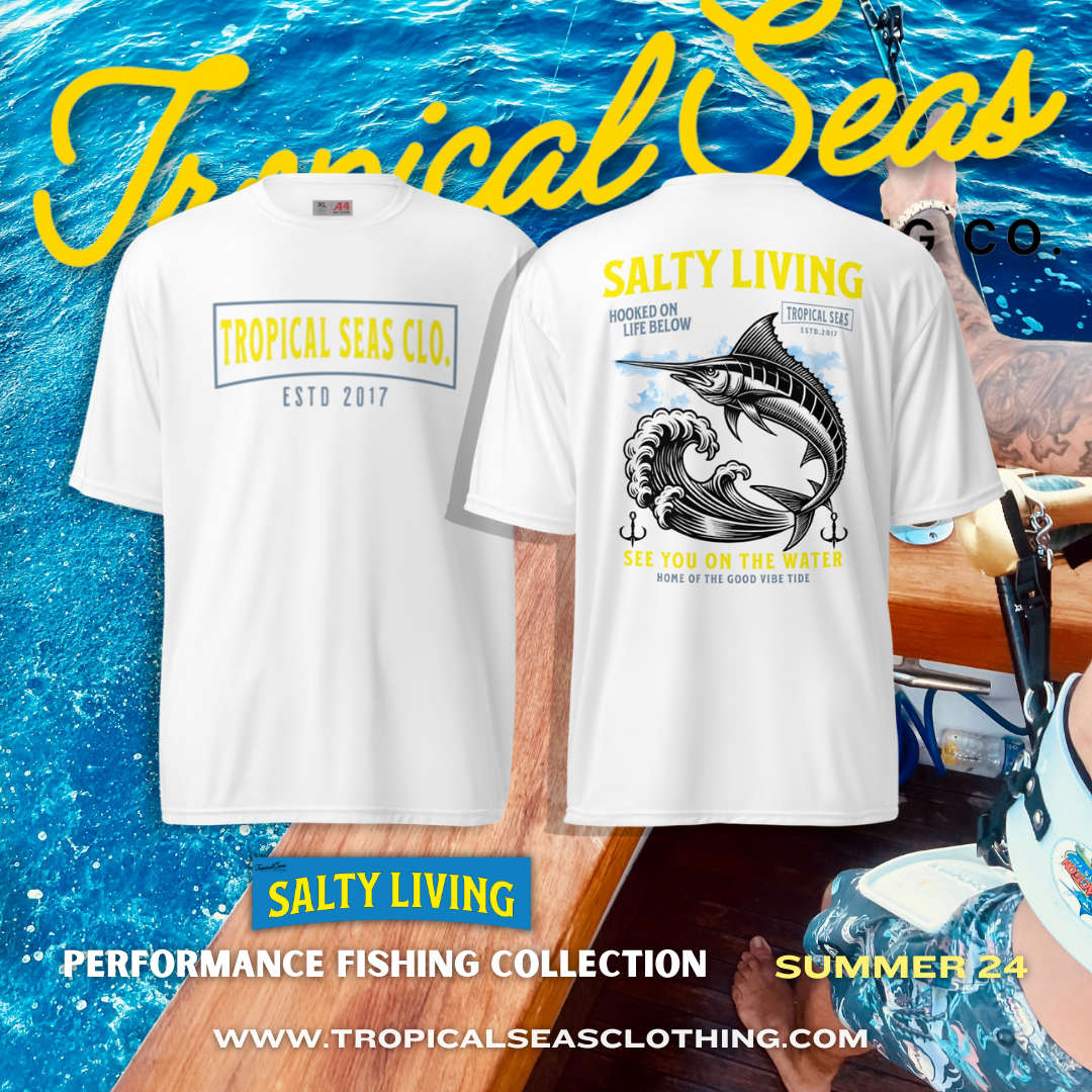 Salty Living Performance Fishing T-shirt-1