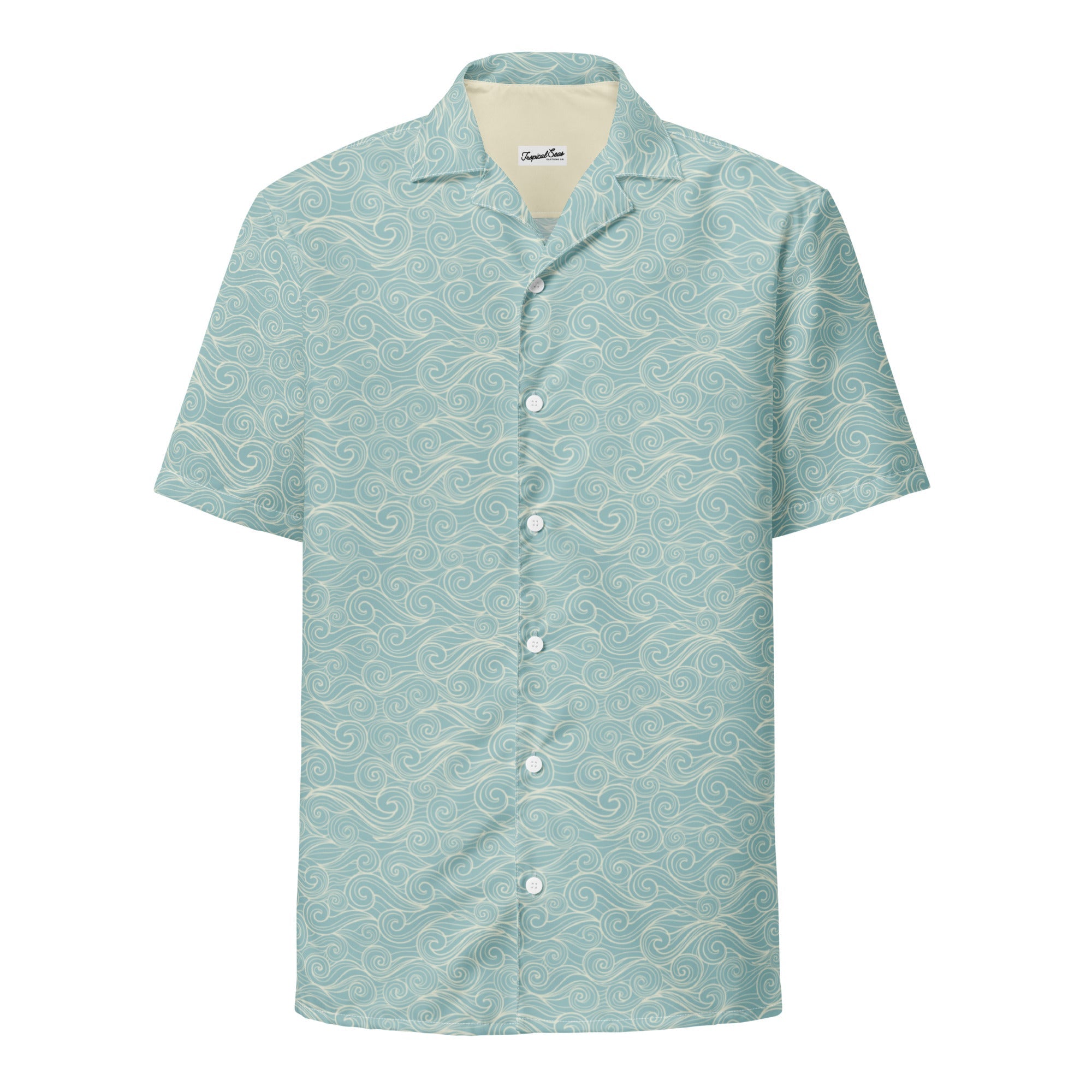 Salty Swirls Button Down Hawaiian Shirt-0