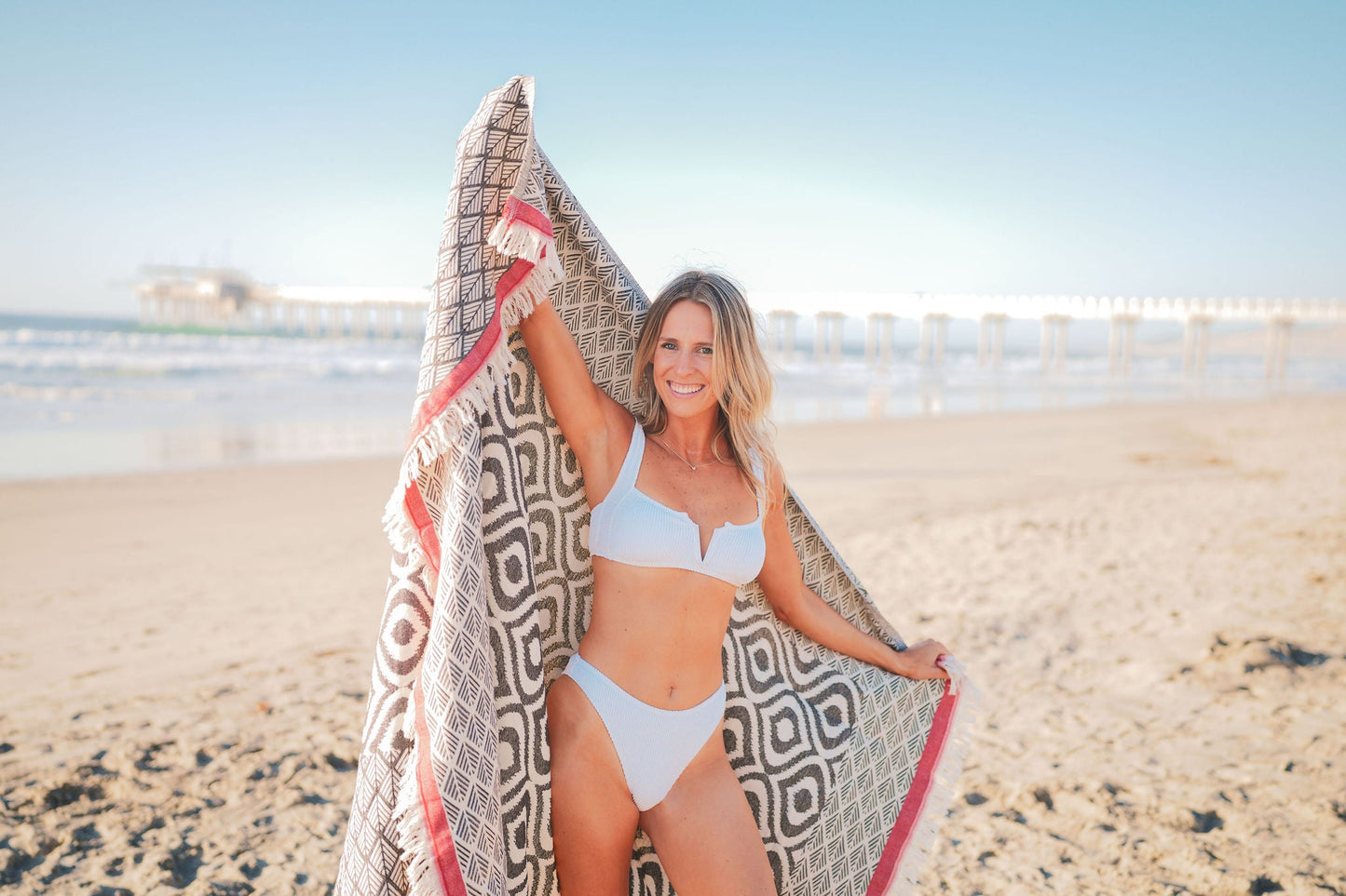 IKAT BLACK TURKISH THROW-1