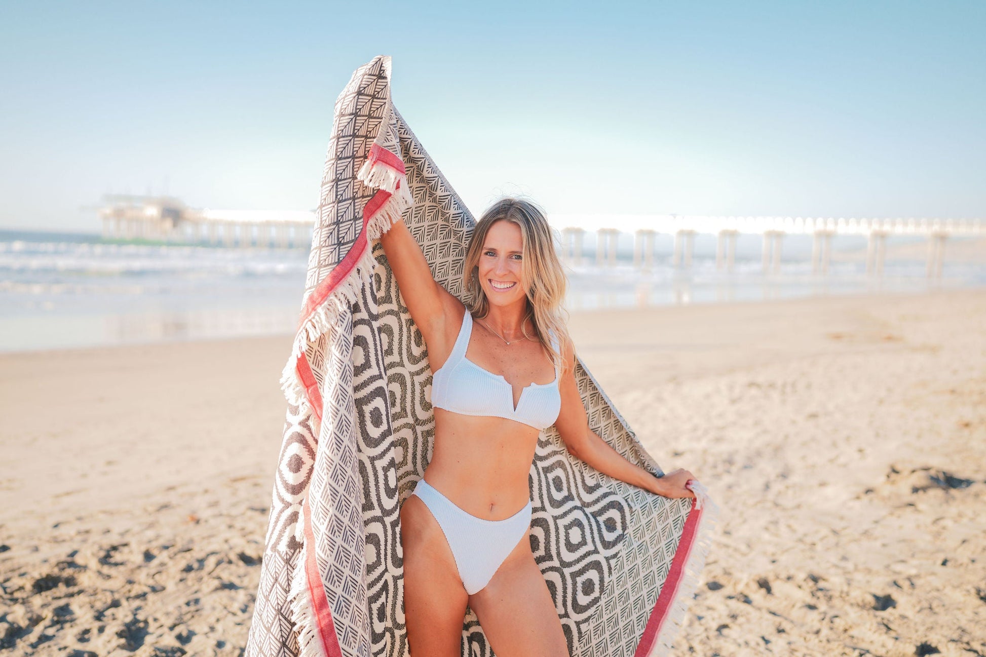 IKAT BLACK TURKISH THROW-1