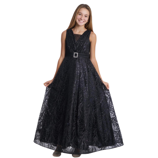 Sparkling Beauty Girls Formal Dress-0
