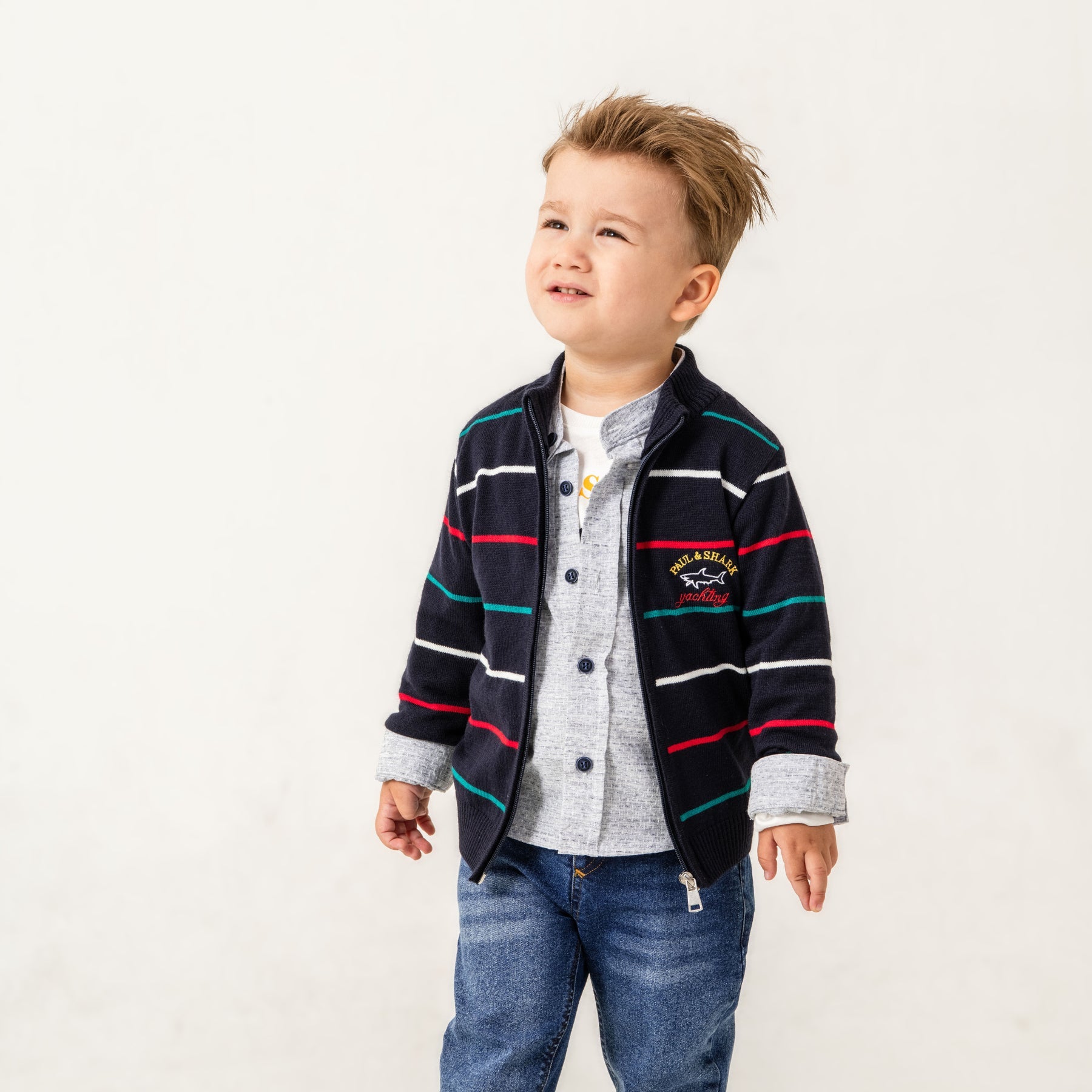 Shark Paul Boys 4PC Sweater Set-1