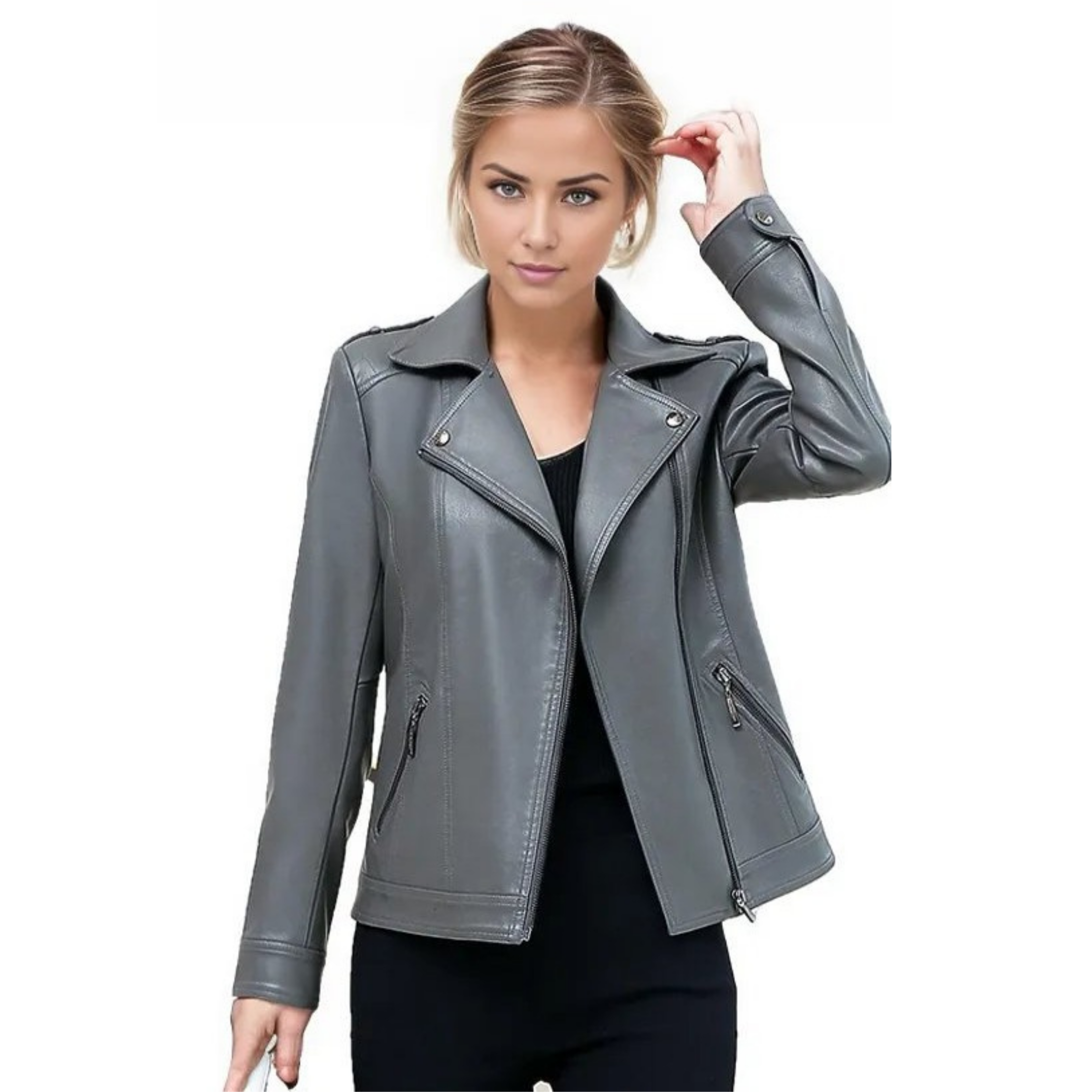 Tina Women Real SheepSkin Leather Coat-0