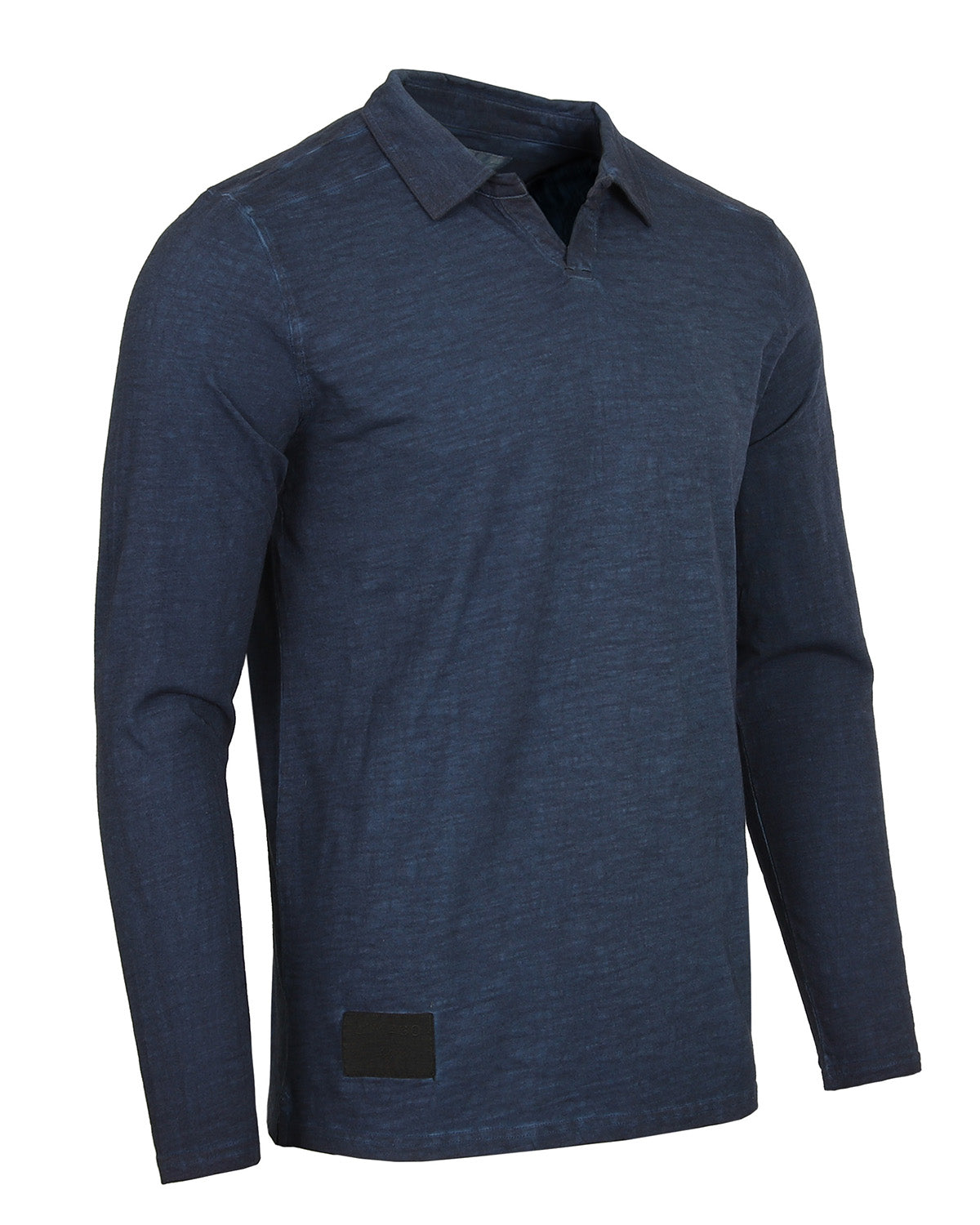 ZIMEGO Mens Long Sleeve Vintage V-Neck Henley Polo T-Shirt-4
