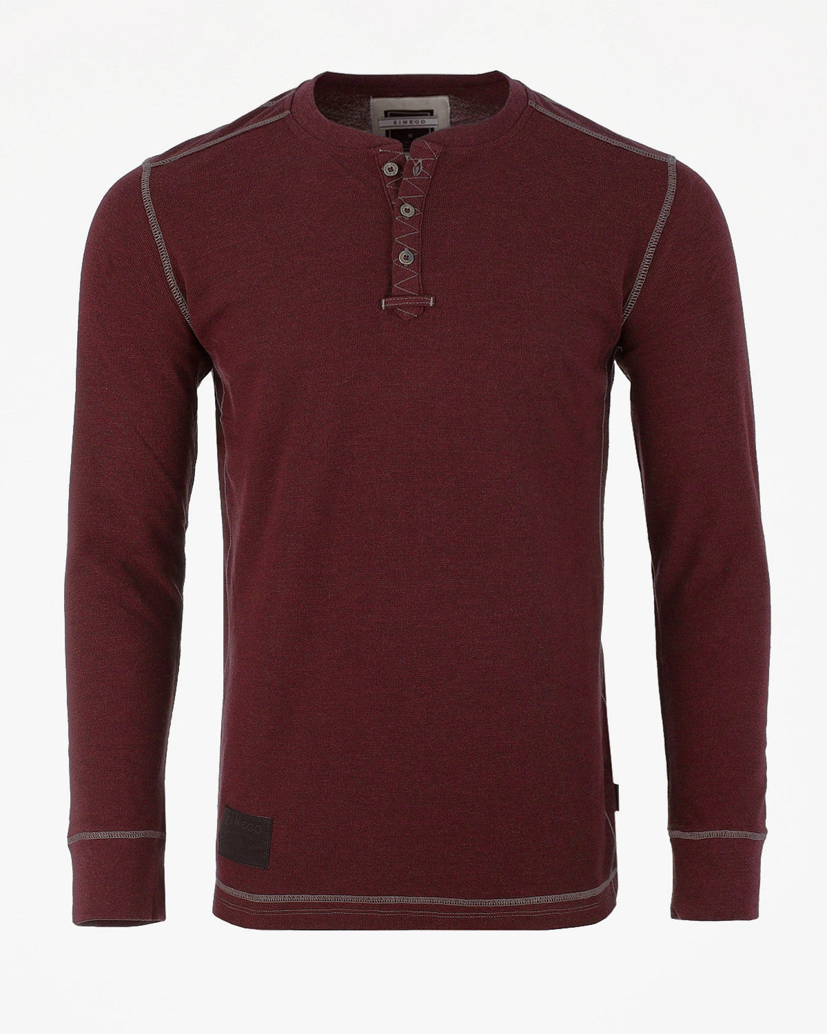 ZIMEGO Men's Casual Long Sleeve Lightweight Thermal Henley Essential Shirt-1