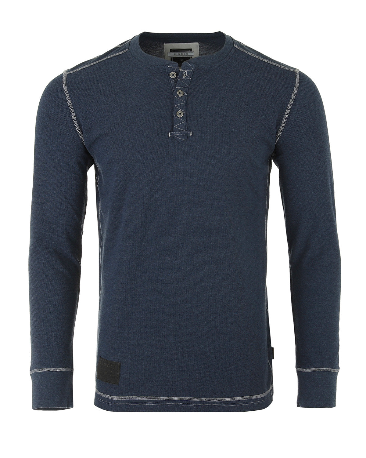 ZIMEGO Men's Casual Long Sleeve Lightweight Thermal Henley Essential Shirt-5
