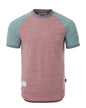 ZIMEGO Men's Short Sleeve Classic Retro Contrast Raglan Ringer T-Shirt-2