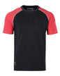Mens Short Sleeve Raglan Tee - Color Block Retro Casual T-Shirt-5