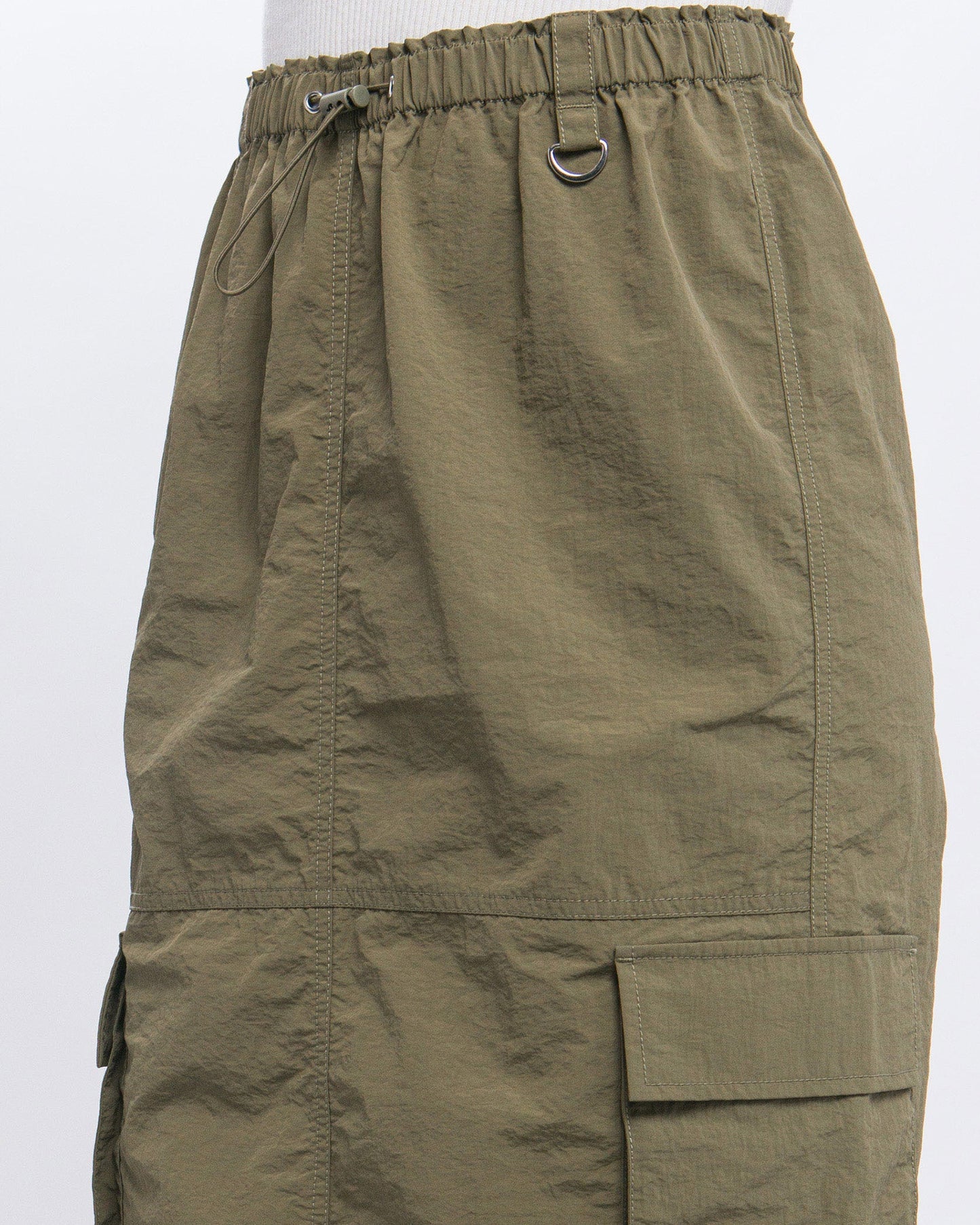 SIDE POCKET CARGO SKIRT-3