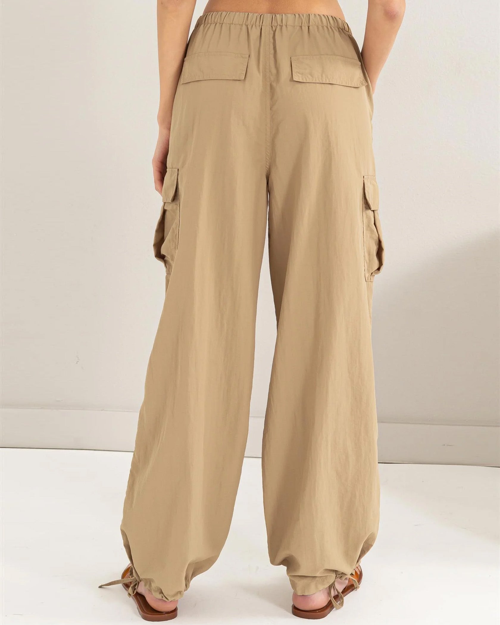 MID RISE PARACHUTE CARGO PANTS-3