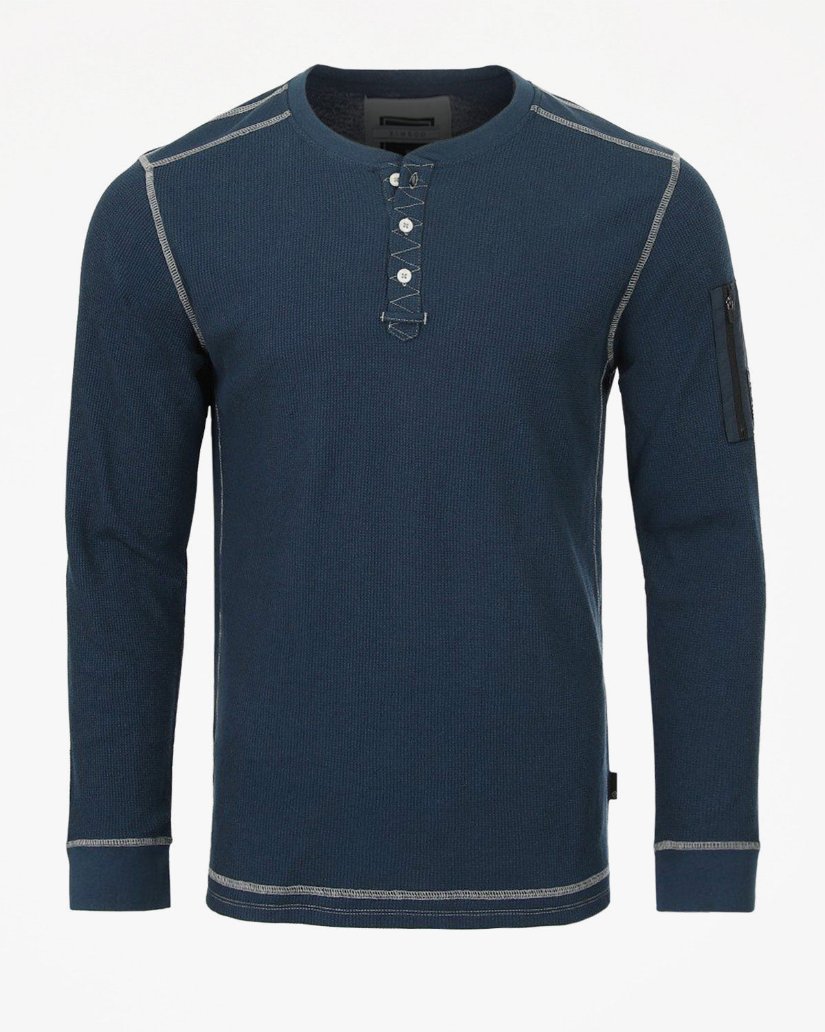 Casual Long Sleeve Lightweight Thermal Henley Essential Shirt-2