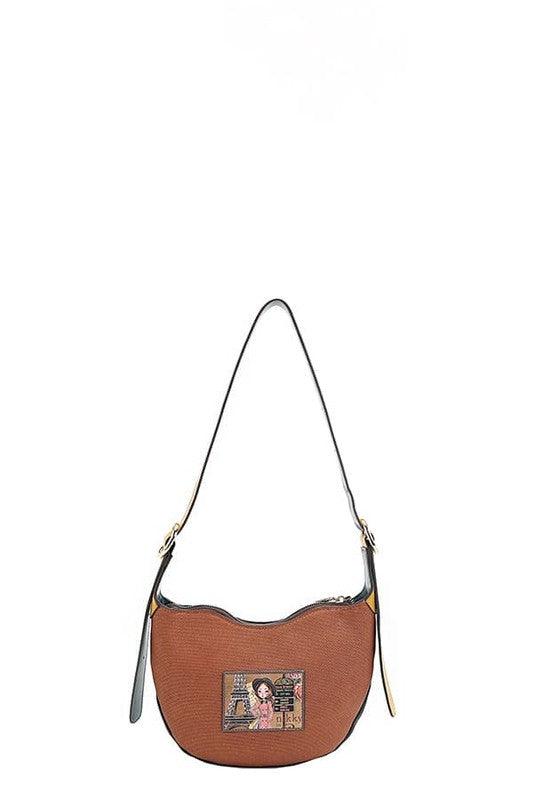 Nicole Lee USA Eco-Leather Saddle Bag-2
