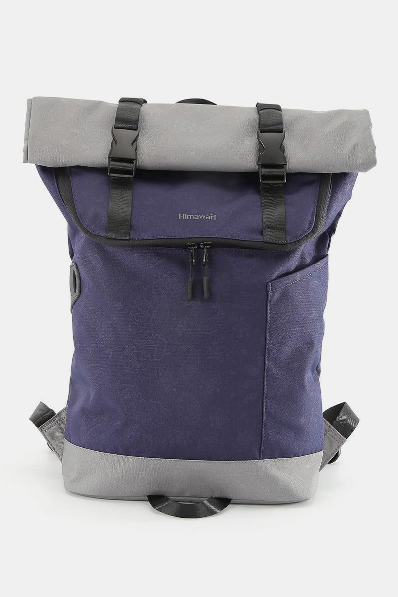 Himawari Contrast Waterproof Canvas Backpack Bag-3