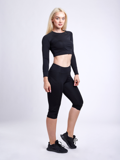 Jupitergear Long-Sleeve Crop Top