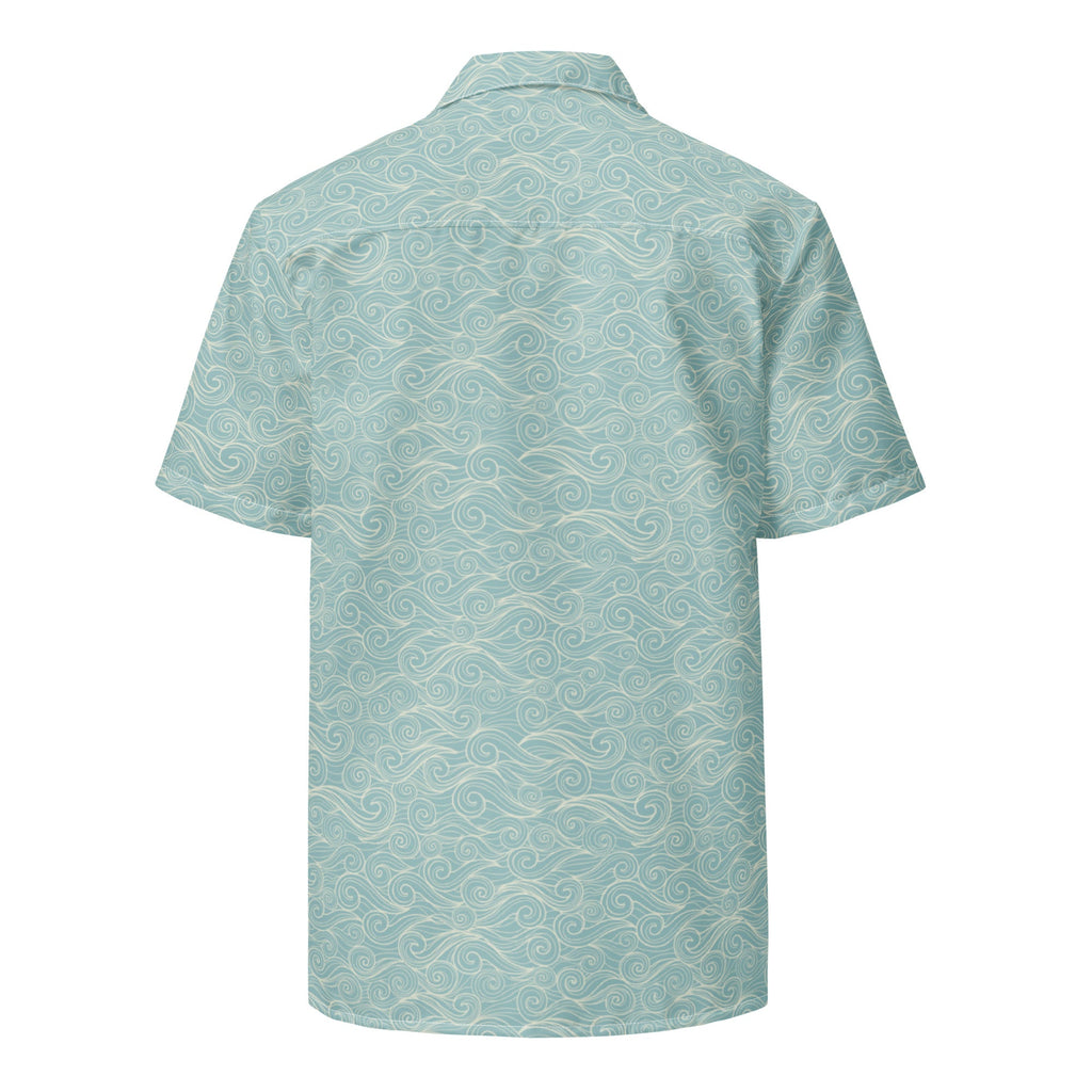 Salty Swirls Button Down Hawaiian Shirt-2
