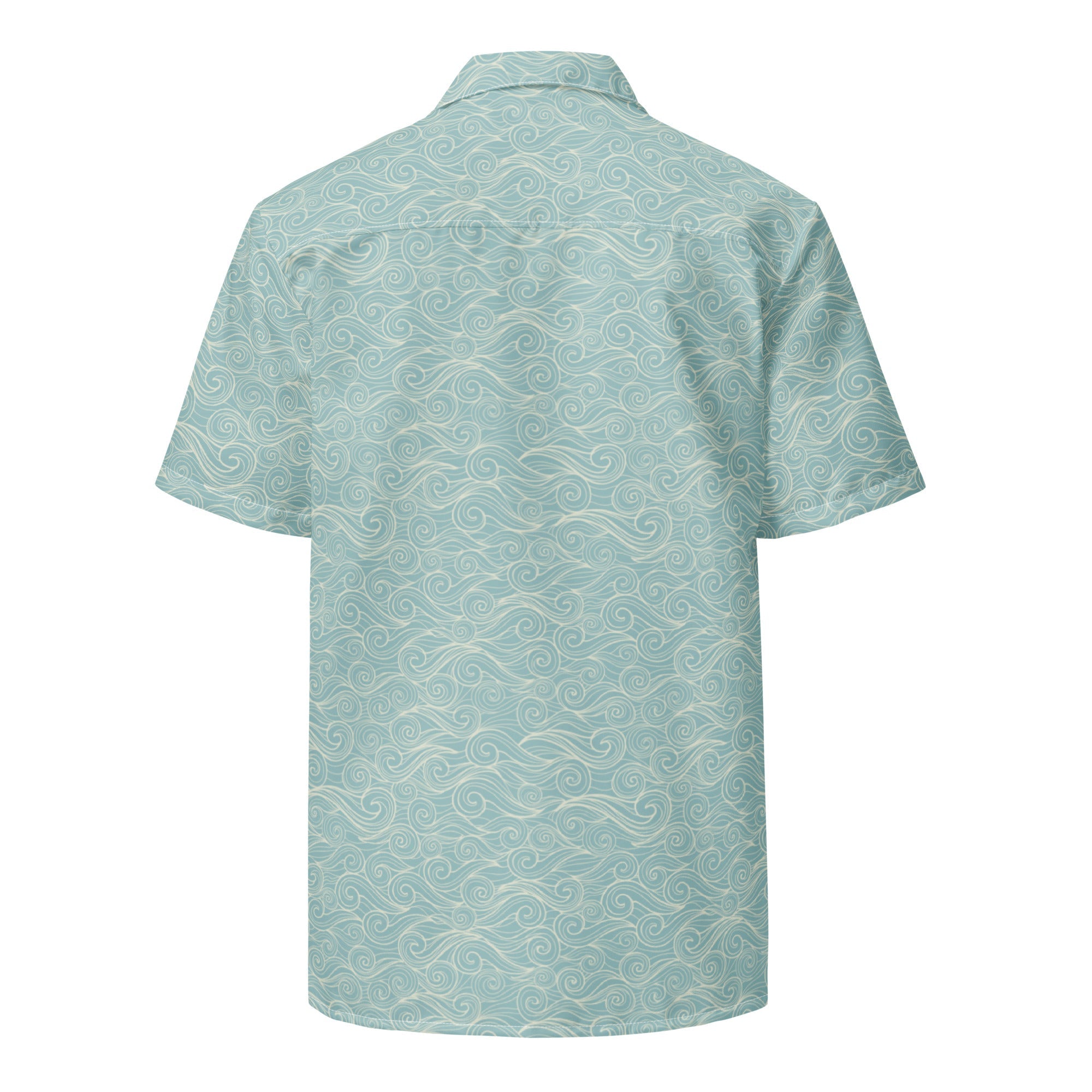 Salty Swirls Button Down Hawaiian Shirt-2