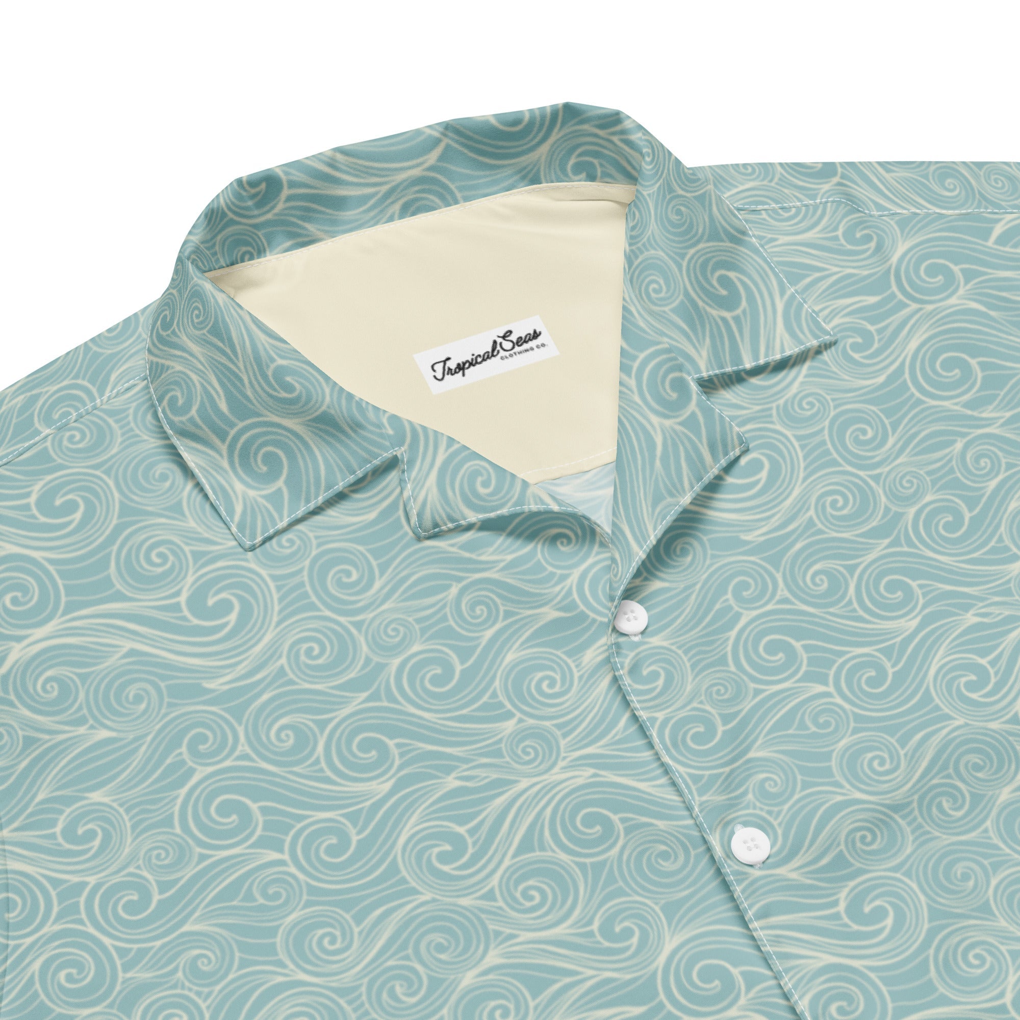 Salty Swirls Button Down Hawaiian Shirt-1