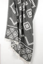 AZTEC BLACK TURKISH TOWEL-0