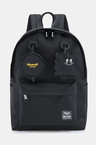 Himawari Waterproof Canvas Backpack Bag with Removable Coin Purse-2