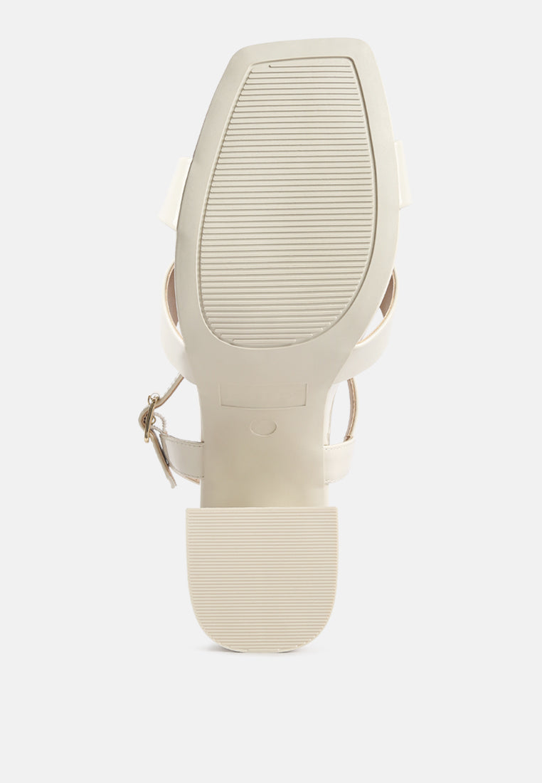 Baxter Criss Cross Block Heels Sandals-4