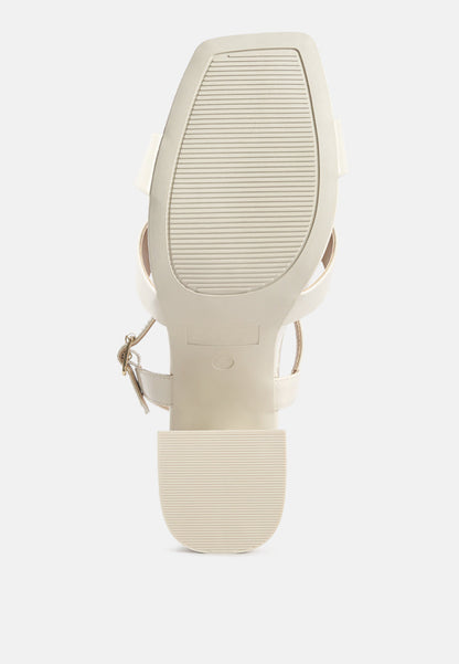 Baxter Criss Cross Block Heels Sandals-4