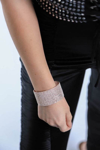SPARKLY RHINESTONE CUFF BRACELET