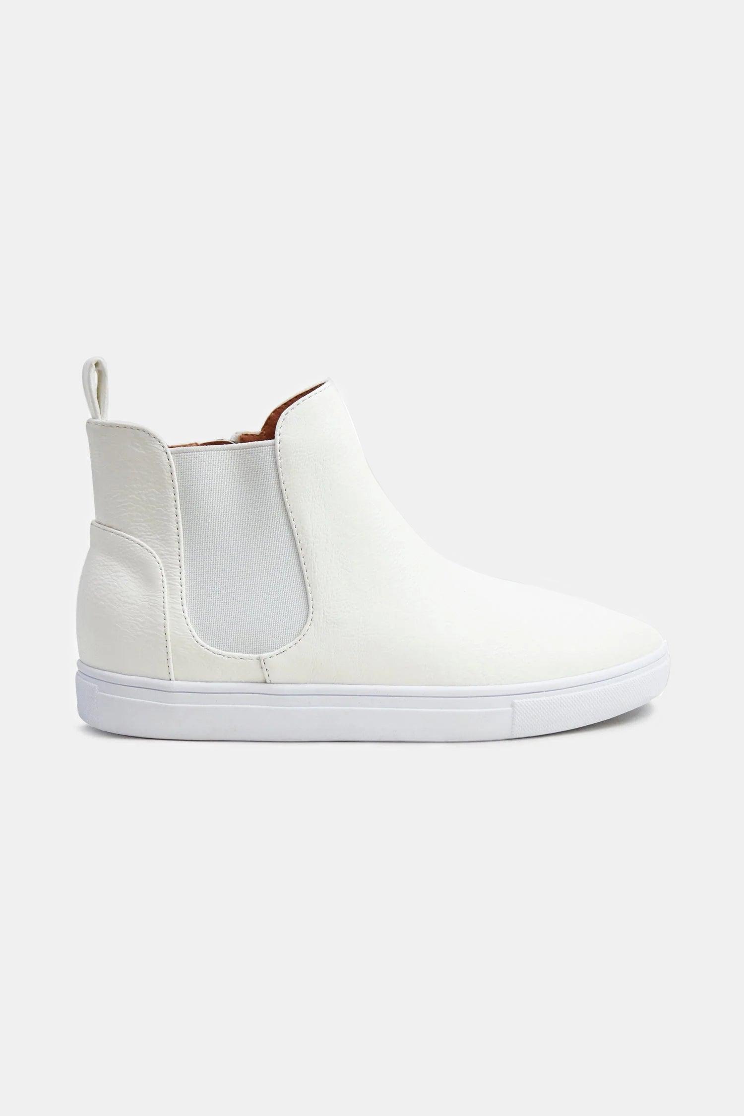 Mayfair Faux Suede Elastic Side Panel Sneakers-3