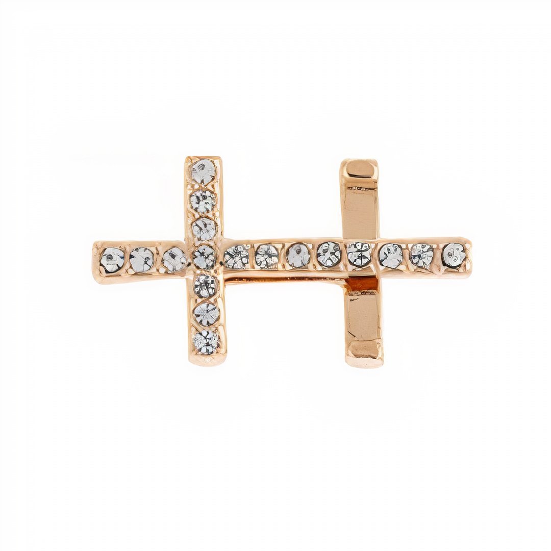 Pavé Cross Charm-1