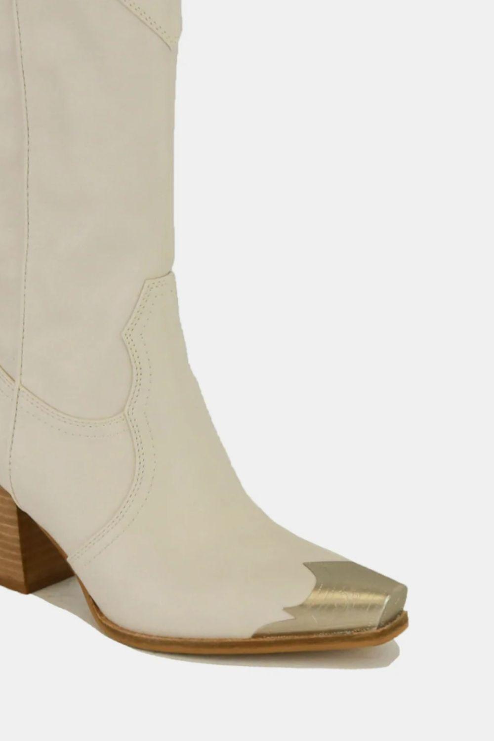 MayFair Metal-Toe Block Heel Ankle Boots-2