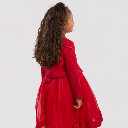 Red Lips Girls Formal Dress-2