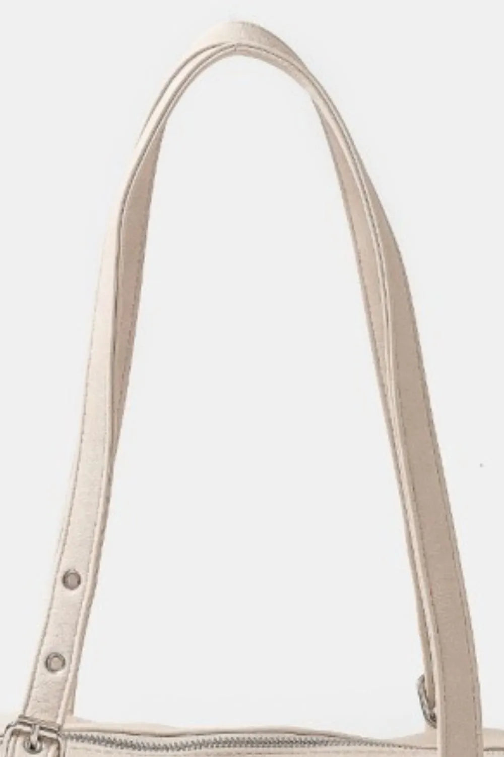 Fame Multi Grommet Belt Strap Rustic Rectangular Hand Bag-2