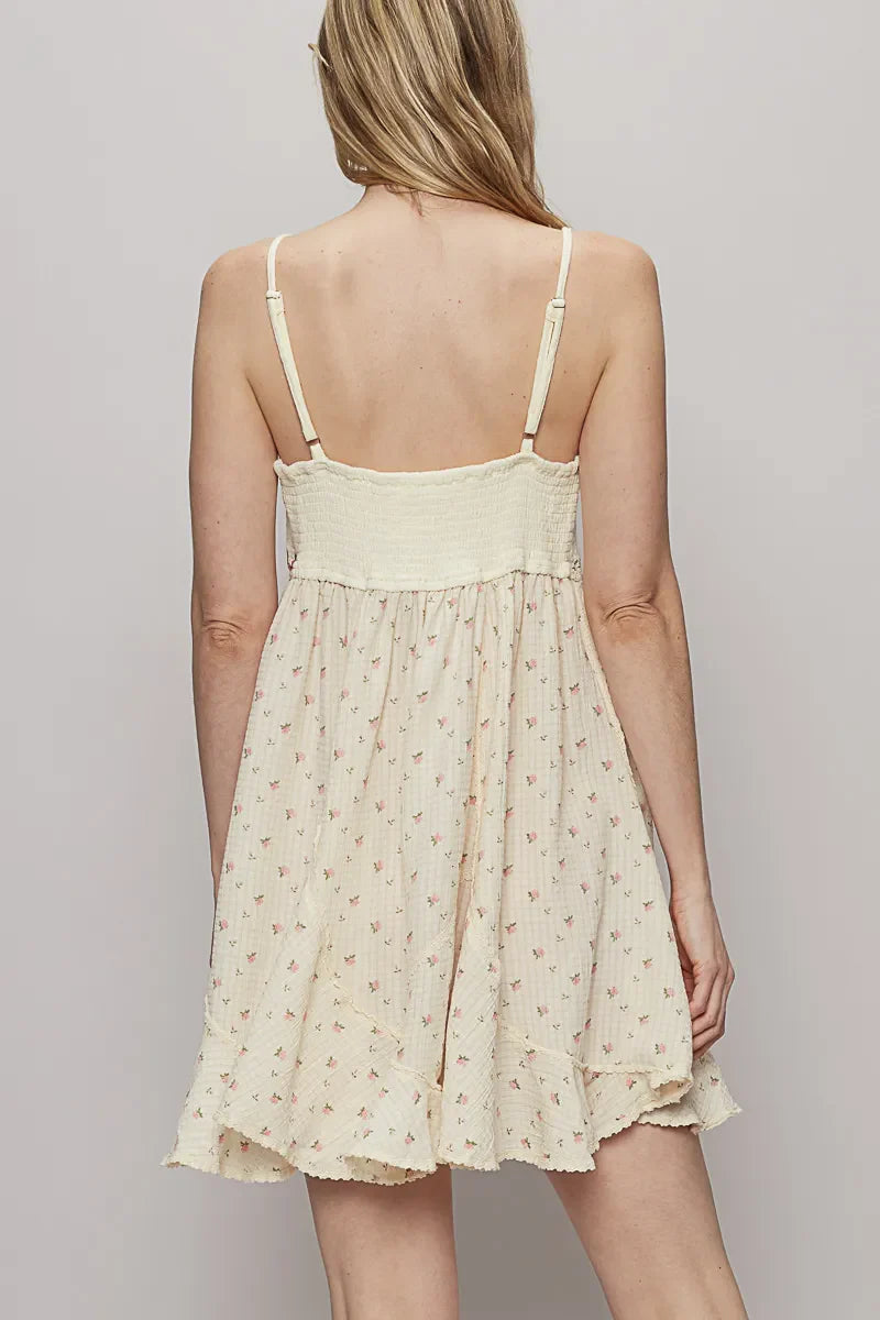 POL Ruffled Hem Floral Print Cami Mini Dress-3