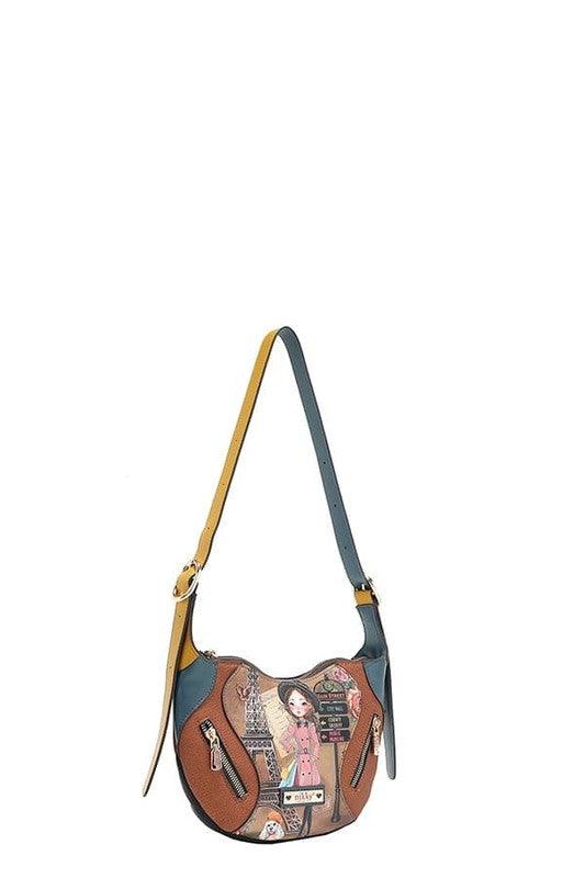 Nicole Lee USA Eco-Leather Saddle Bag-1