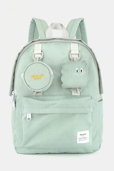 Himawari Waterproof Canvas Backpack Bag with Removable Coin Purse-5