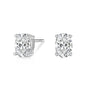 925 Sterling Silver Prong Cubic Zirconia Stud Earrings Jewelry