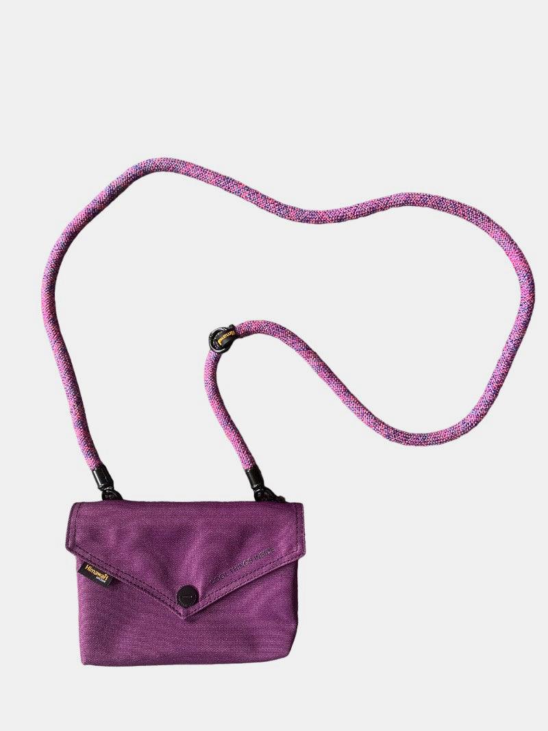 Himawari Solid Color Envelope Shape Crossbody Bag with Removable Strap-3