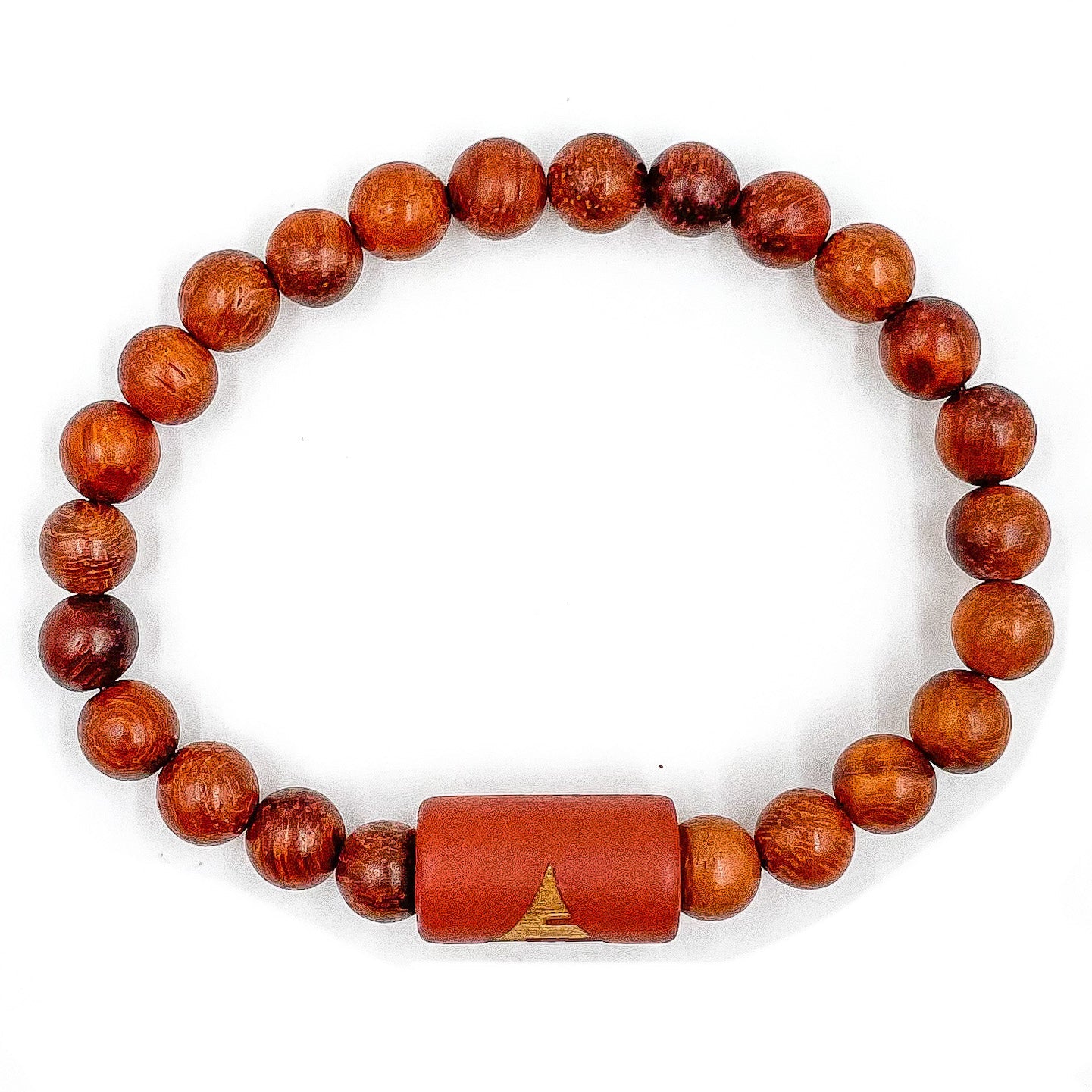 Solid - Red Rosewood Mala Beaded Bracelet-3