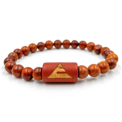 Solid - Red Rosewood Mala Beaded Bracelet-1