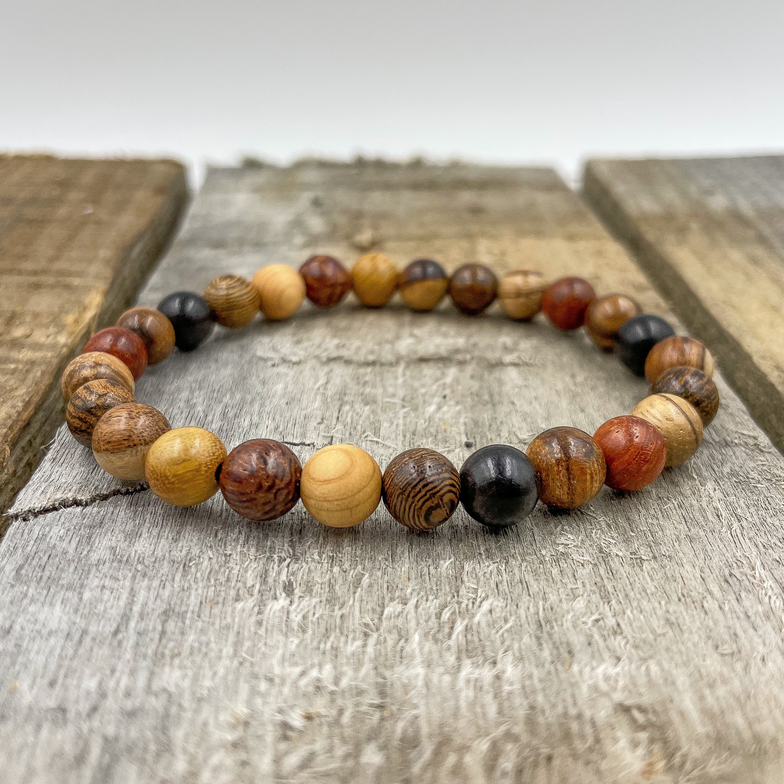 Union - All Mixed Up Wood Mala Beaded Bracelet-3