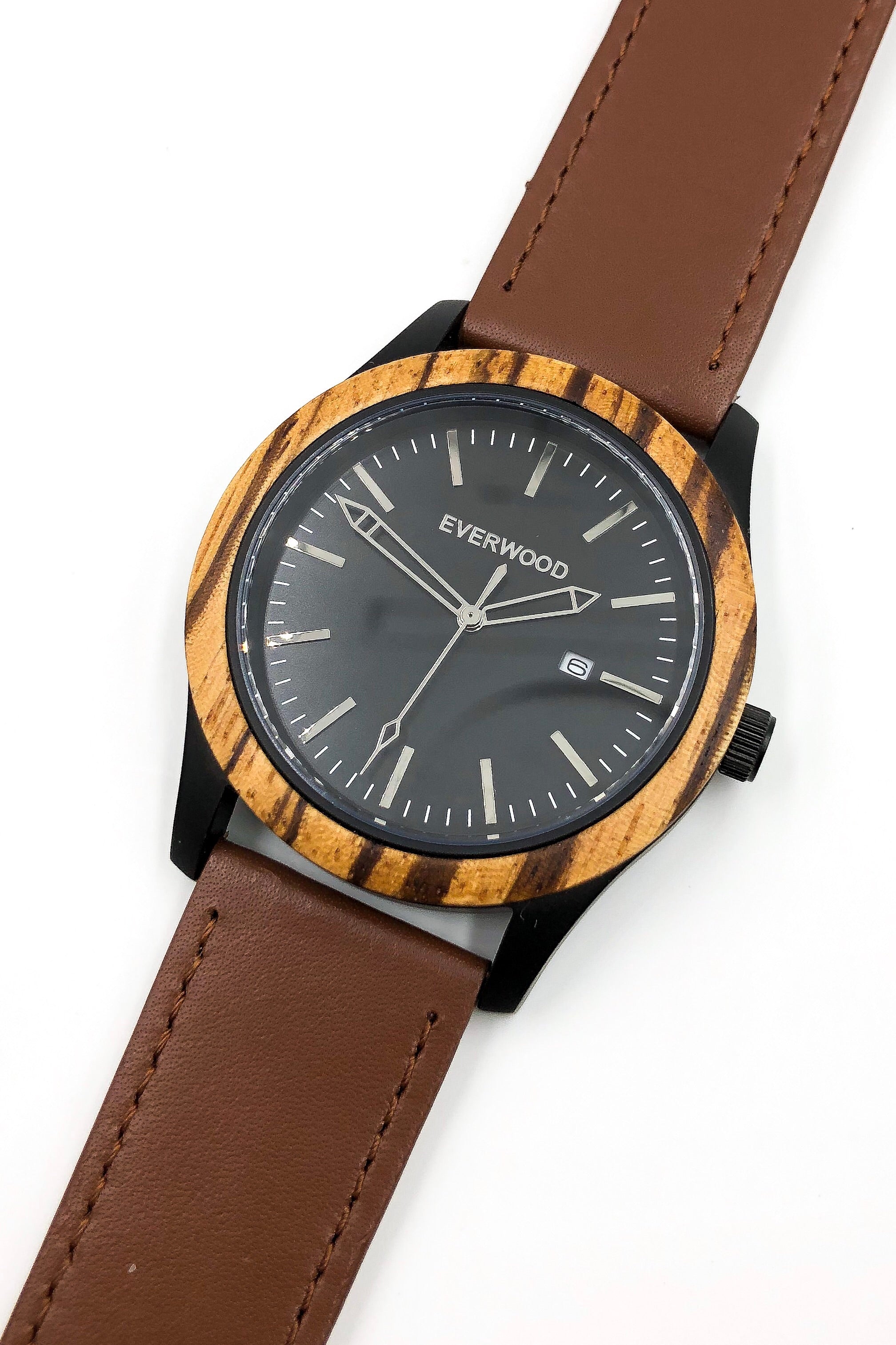 Inverness - Zebrawood & Brown Leather-4