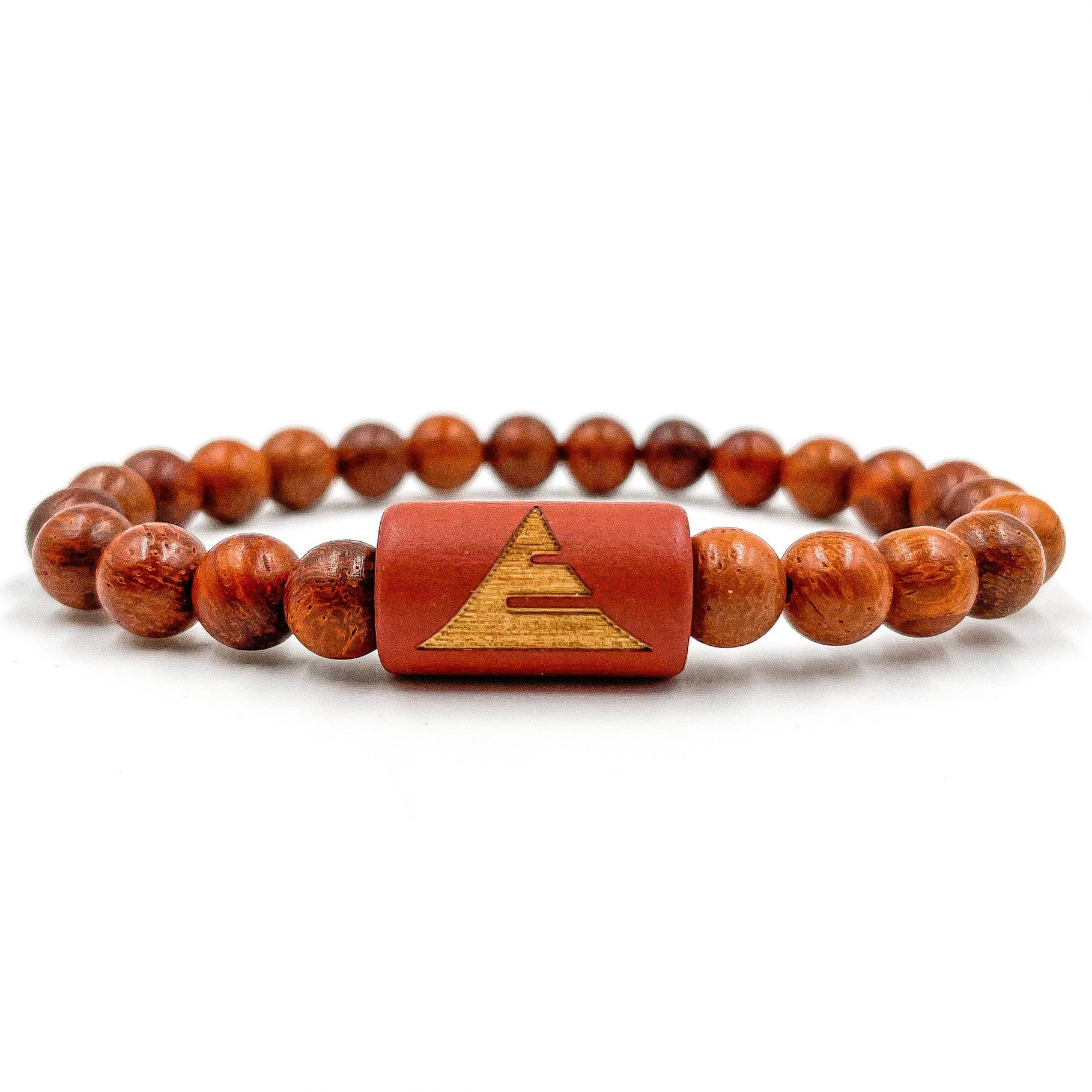 Solid - Red Rosewood Mala Beaded Bracelet-0