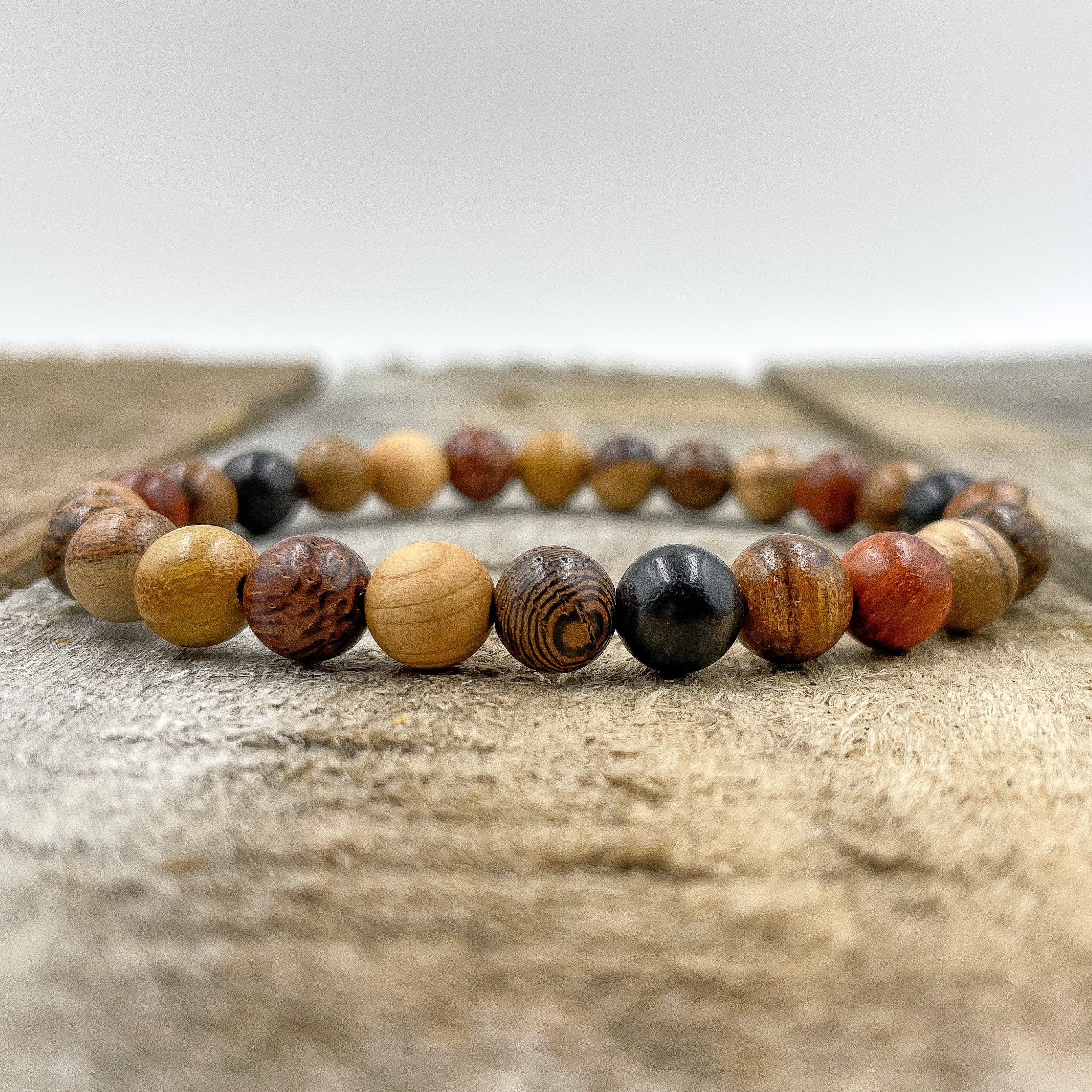 Union - All Mixed Up Wood Mala Beaded Bracelet-2