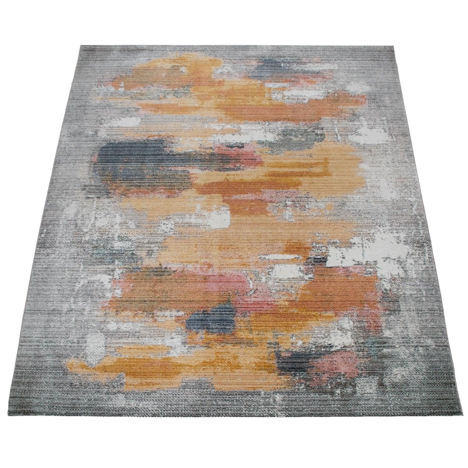 Modern Area Rug Colorful Abstract Design with 3D Effect-3