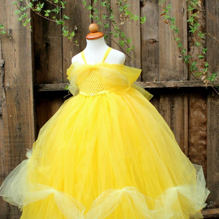Arrival Kids’ Belle-Inspired Princess Dress – Halloween Cosplay Costume for Girls’ Fancy Dress Parties-2