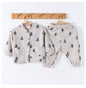 Arrival Spring Baby Kids Unisex Long Sleeves Simple Print Top and Long Trousers Clothing Set-2