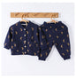 Arrival Spring Baby Kids Unisex Long Sleeves Simple Print Top and Long Trousers Clothing Set-0