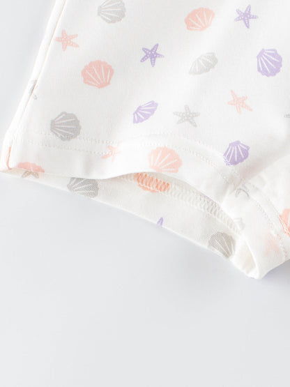 Girls’ Cartoon Printed Boxer Shorts Breathable Underwear Set-3