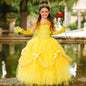 Arrival Kids’ Belle-Inspired Princess Dress – Halloween Cosplay Costume for Girls’ Fancy Dress Parties-3