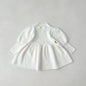 Baby Girl Solid Lantern-Sleeved Knitting Dress In Autumn-6